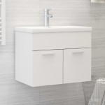 vidaXL Dulap cu chiuvetă încorporată, negru, lemn prelucrat vidaXL Dulap cu chiuvetă încorporată, negru, lemn prelucrat