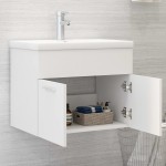 vidaXL Dulap cu chiuvetă încorporată, negru, lemn prelucrat vidaXL Dulap cu chiuvetă încorporată, negru, lemn prelucrat