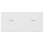 vidaXL Dulap cu chiuvetă încorporată, alb, lemn prelucrat