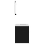 vidaXL Set mobilier de baie, negru, lemn prelucrat vidaXL Set mobilier de baie, negru, lemn prelucrat