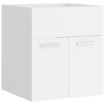 vidaXL Set mobilier de baie, alb, lemn prelucrat