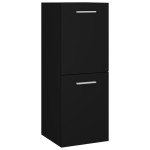 vidaXL Set mobilier de baie, negru, lemn prelucrat vidaXL Set mobilier de baie, negru, lemn prelucrat