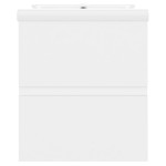 vidaXL Dulap cu chiuvetă încorporată, alb, lemn prelucrat