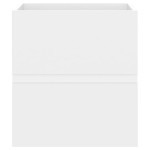 vidaXL Dulap cu chiuvetă încorporată, alb, lemn prelucrat