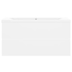 vidaXL Dulap cu chiuvetă încorporată, alb, lemn prelucrat