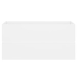 vidaXL Dulap cu chiuvetă încorporată, alb, lemn prelucrat