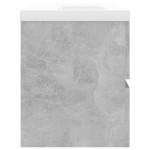 vidaXL Dulap cu chiuvetă încorporată, gri beton, lemn prelucrat