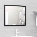 vidaXL Set mobilier de baie, negru, lemn prelucrat vidaXL Set mobilier de baie, negru, lemn prelucrat