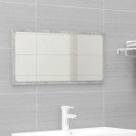 vidaXL Set mobilier de baie, gri beton, lemn prelucrat