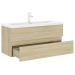 vidaXL Dulap cu chiuvetă încorporată, stejar sonoma, lemn prelucrat vidaXL Dulap cu chiuvetă încorporată, stejar sonoma, lemn prelucrat