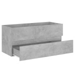 vidaXL Dulap cu chiuvetă încorporată, gri beton, lemn prelucrat vidaXL Dulap cu chiuvetă încorporată, gri beton, lemn prelucrat