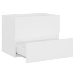 vidaXL Set mobilier de baie, alb, lemn prelucrat