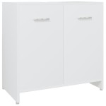 vidaXL Set mobilier de baie, 4 piese, alb