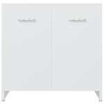 vidaXL Set mobilier de baie, 4 piese, alb