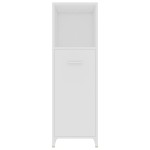 vidaXL Set mobilier de baie, 4 piese, alb