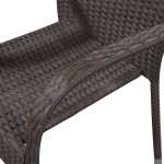 vidaXL Set mobilier de grădină, 5 piese, maro, poliratan vidaXL Set mobilier de grădină, 5 piese, maro, poliratan
