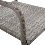 vidaXL Set mobilier de grădină, 3 piese, gri, poliratan vidaXL Set mobilier de grădină, 3 piese, gri, poliratan