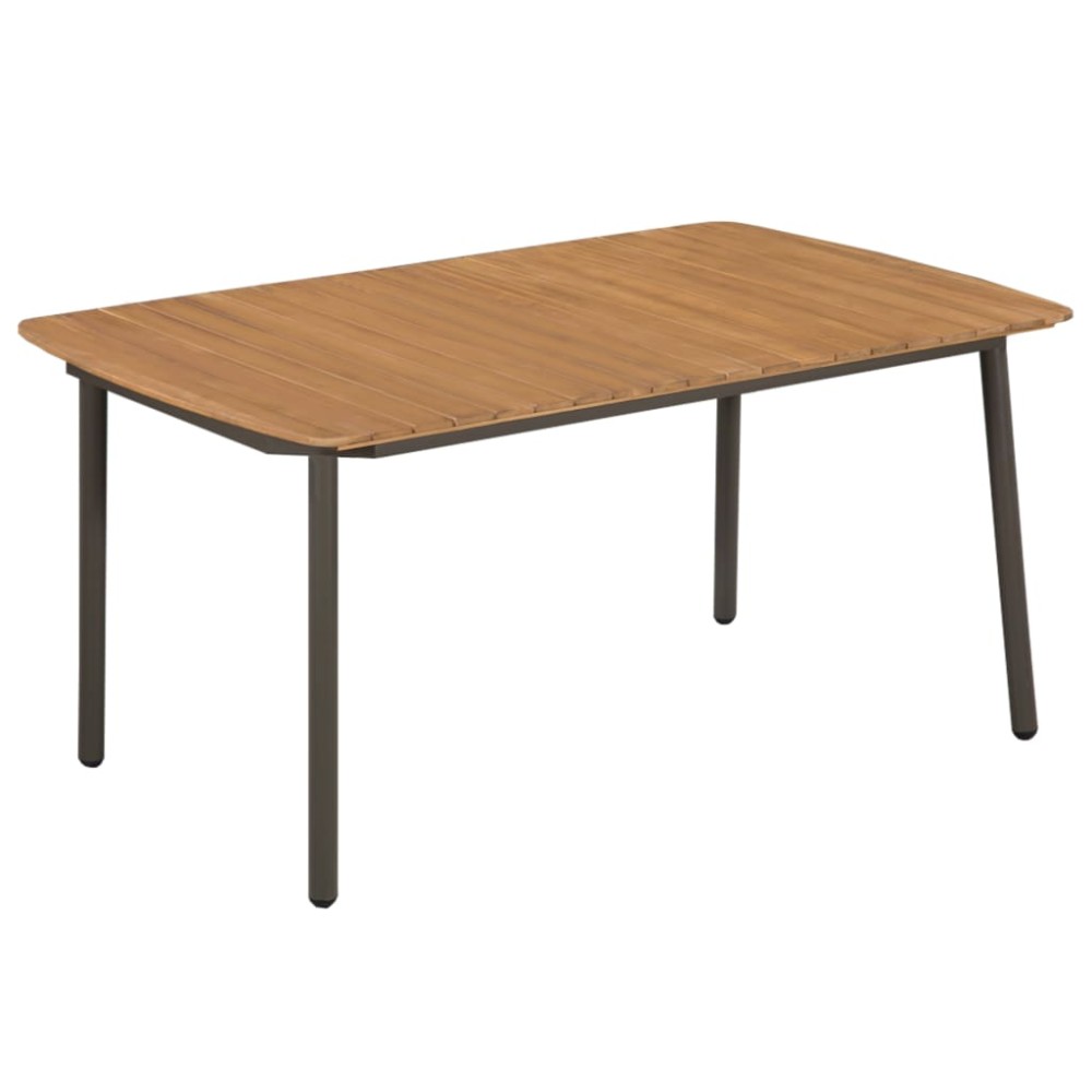 vidaXL Set mobilier de grădină, 5 piese, maro, poliratan