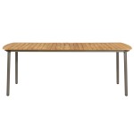 vidaXL Set mobilier de grădină, 9 piese, gri, poliratan vidaXL Set mobilier de grădină, 9 piese, gri, poliratan