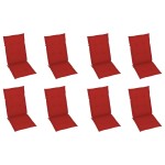 vidaXL Scaune de grădină rabatabile, perne, 8 buc., lemn masiv de tec vidaXL Scaune de grădină rabatabile, perne, 8 buc., lemn masiv de tec