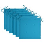 vidaXL Scaune grădină pliabile cu perne, 6 buc, lemn masiv tec vidaXL Scaune grădină pliabile cu perne, 6 buc, lemn masiv tec