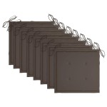 vidaXL Scaune de grădină cu perne gri taupe, 8 buc., lemn masiv de tec