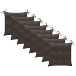 vidaXL Scaune de grădină cu perne gri taupe, 8 buc., lemn masiv de tec vidaXL Scaune de grădină cu perne gri taupe, 8 buc., lemn masiv de tec