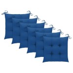 vidaXL Scaune grădină cu perne, 6 buc, lemn masiv tec vidaXL Scaune grădină cu perne, 6 buc, lemn masiv tec