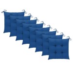 vidaXL Scaune de grădină cu pernă, 8 buc., lemn masiv de tec vidaXL Scaune de grădină cu pernă, 8 buc., lemn masiv de tec