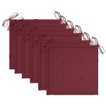 vidaXL Scaune grădină stivuibile cu perne, 6 buc, lemn masiv tec vidaXL Scaune grădină stivuibile cu perne, 6 buc, lemn masiv tec