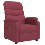 vidaXL Fotoliu de masaj electric rabatabil, roșu vin, textil vidaXL Fotoliu de masaj electric rabatabil, roșu vin, textil
