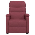 vidaXL Fotoliu de masaj electric rabatabil, roșu vin, textil vidaXL Fotoliu de masaj electric rabatabil, roșu vin, textil