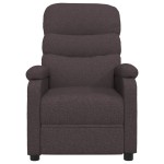 vidaXL Fotoliu de masaj electric, maro închis, material textil vidaXL Fotoliu de masaj electric, maro închis, material textil