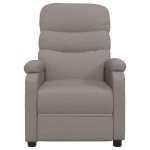 vidaXL Fotoliu de masaj electric rabatabil, gri taupe, textil vidaXL Fotoliu de masaj electric rabatabil, gri taupe, textil