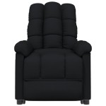 vidaXL Fotoliu de masaj electric rabatabil, negru, textil vidaXL Fotoliu de masaj electric rabatabil, negru, textil
