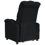 vidaXL Fotoliu de masaj electric rabatabil, negru, textil vidaXL Fotoliu de masaj electric rabatabil, negru, textil
