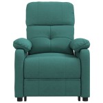 vidaXL Fotoliu rabatabil electric, verde închis, material textil vidaXL Fotoliu rabatabil electric, verde închis, material textil