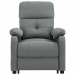 vidaXL Fotoliu de masaj electric rabatabil, gri închis, textil vidaXL Fotoliu de masaj electric rabatabil, gri închis, textil