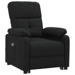 vidaXL Fotoliu de masaj electric rabatabil, negru, textil vidaXL Fotoliu de masaj electric rabatabil, negru, textil