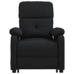 vidaXL Fotoliu de masaj electric rabatabil, negru, textil vidaXL Fotoliu de masaj electric rabatabil, negru, textil
