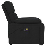 vidaXL Fotoliu de masaj electric rabatabil, negru, textil vidaXL Fotoliu de masaj electric rabatabil, negru, textil