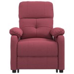 vidaXL Fotoliu de masaj electric rabatabil, roșu vin, textil vidaXL Fotoliu de masaj electric rabatabil, roșu vin, textil