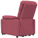 vidaXL Fotoliu de masaj electric rabatabil, roșu vin, textil vidaXL Fotoliu de masaj electric rabatabil, roșu vin, textil