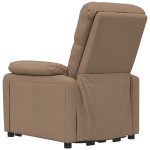vidaXL Fotoliu de masaj electric, maro, material textil