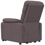 vidaXL Fotoliu de masaj electric, maro închis, material textil vidaXL Fotoliu de masaj electric, maro închis, material textil