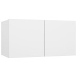 vidaXL Set dulapuri TV, 4 piese, alb, 60x30x30 cm, lemn prelucrat vidaXL Set dulapuri TV, 4 piese, alb, 60x30x30 cm, lemn prelucrat