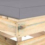 vidaXL Canapea de mijloc modulară cu perne, lemn verde tratat vidaXL Canapea de mijloc modulară cu perne, lemn verde tratat