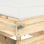 vidaXL Canapea de mijloc modulară cu perne, lemn verde tratat vidaXL Canapea de mijloc modulară cu perne, lemn verde tratat