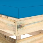 vidaXL Canapea de mijloc modulară cu perne, lemn verde tratat vidaXL Canapea de mijloc modulară cu perne, lemn verde tratat