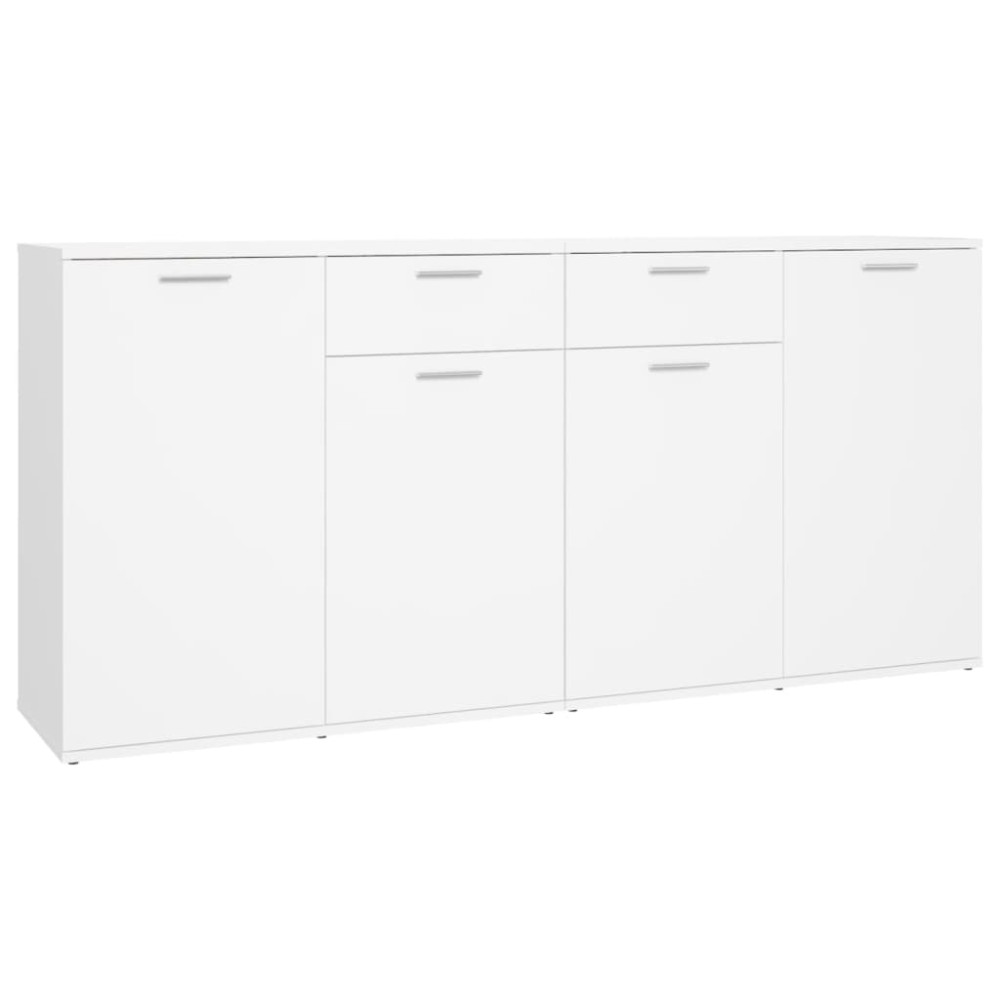 vidaXL Servantă, alb, 160x36x75 cm, lemn prelucrat